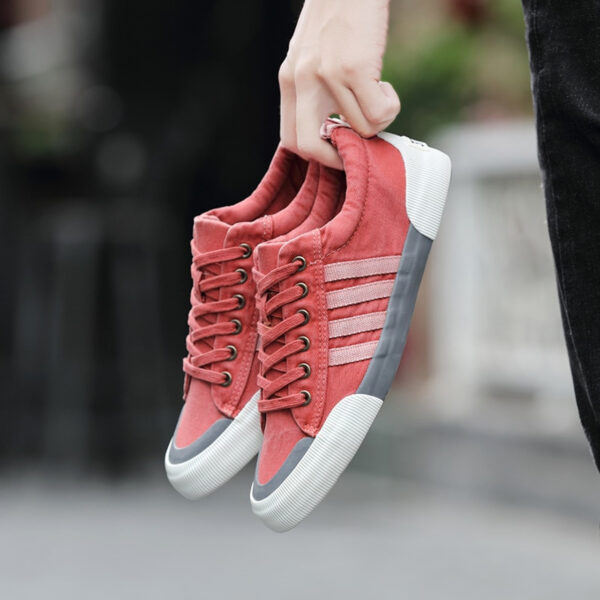 Solid Color Vulcanized Sneakers